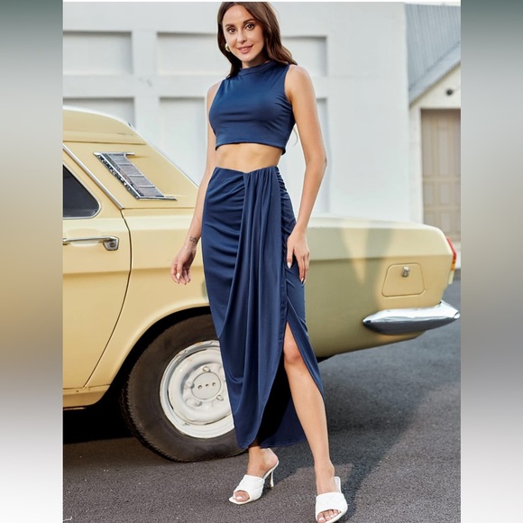 NWOT Size Large Zaful Sleeveless Two Piece Outfit - Picture 2 of 7